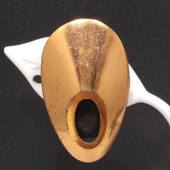 Renoir Copper Clip On Earrings Mid Century Modern 1950s Vintage Jewelry - Picture 2 of 10